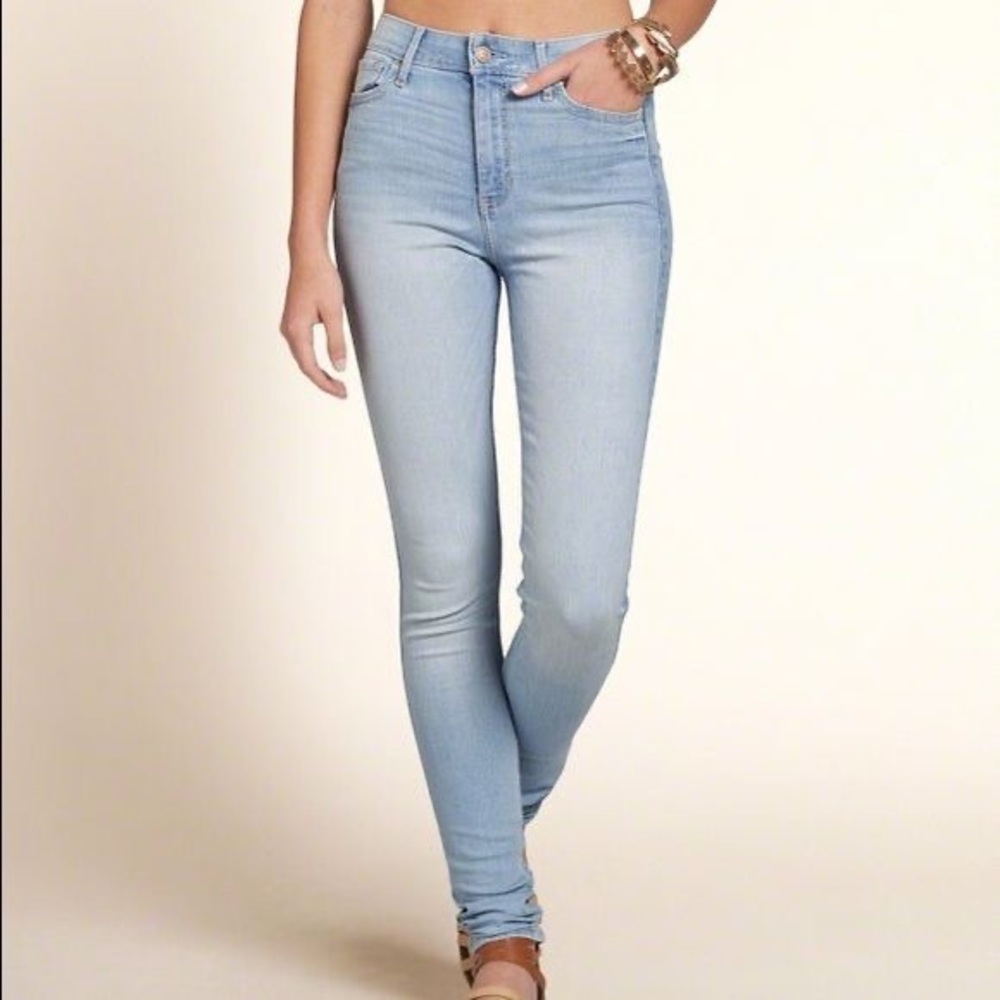 Hollister skinny High waisted jeans